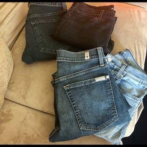7 For All Mankind Standard Jean set (4pairs)
